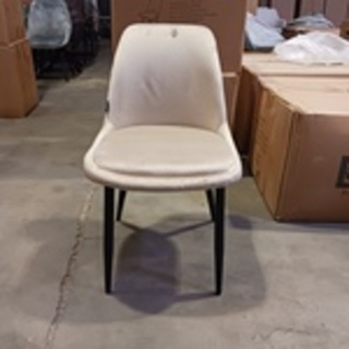 4x Velvet eetkamerstoel (set van 4 stuks), Beige, 2025